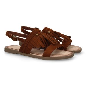 Sandalia boho mujer cómoda verano con flecos