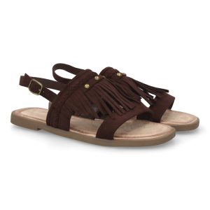 Sandalia boho mujer cómoda verano con flecos