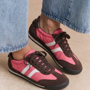 Zapatilla Combinada Nailon y Ante